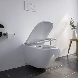 BERNSTEIN Basic 1104 (spoelrandloos douchetoilet, wandhangend) – Productfoto