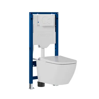 BERNSTEIN Basic 1104 (spoelrandloos douchetoilet, wandhangend) – Detailfoto
