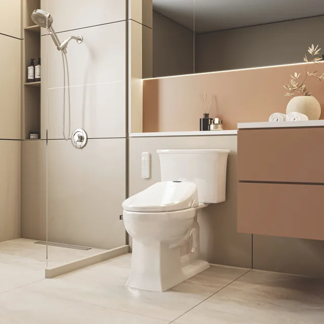 Brondell Swash 1400EU (losse douchewc-bril) – In de badkamer (1)