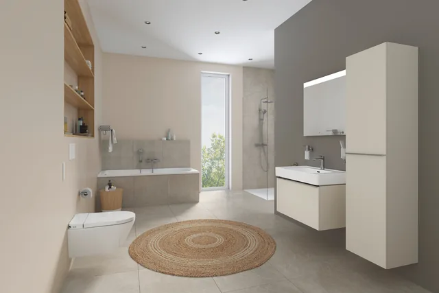 Duravit SensoWash D-Neo Compact (compleet douchetoilet) – In de badkamer