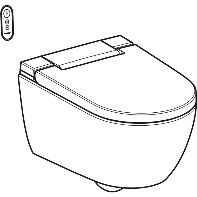 Geberit AquaClean Alba (compleet toiletsysteem) – Maattekening (1)