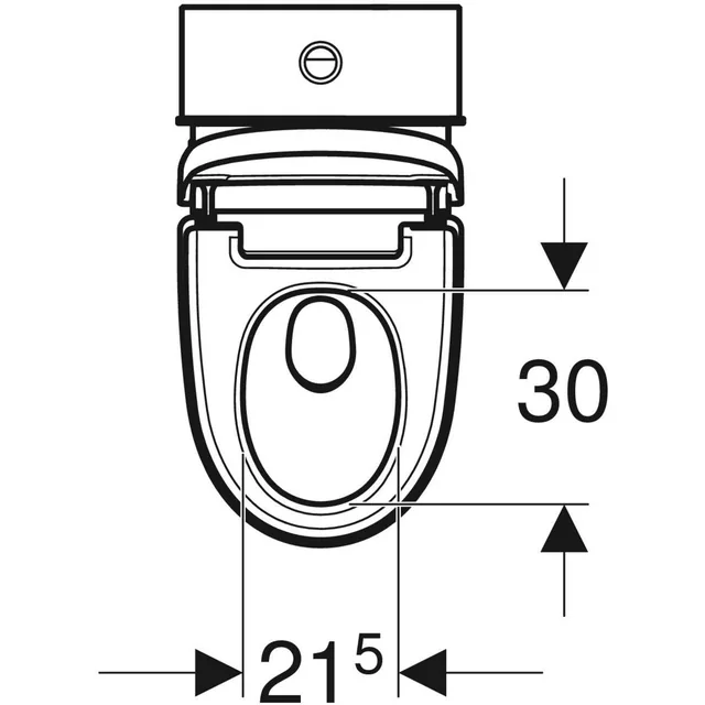 Geberit AquaClean Mera Classic vloerstaand (compleet, incl. reservoir) – Maattekening (4)