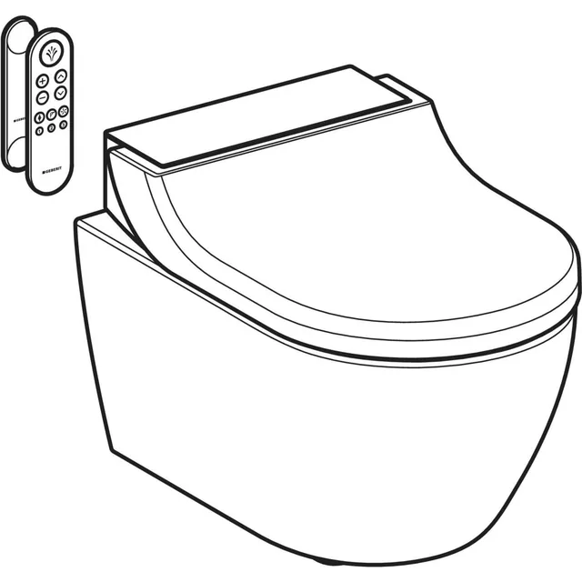 Geberit AquaClean Tuma Comfort wandcloset (compleet) – Maattekening (1)