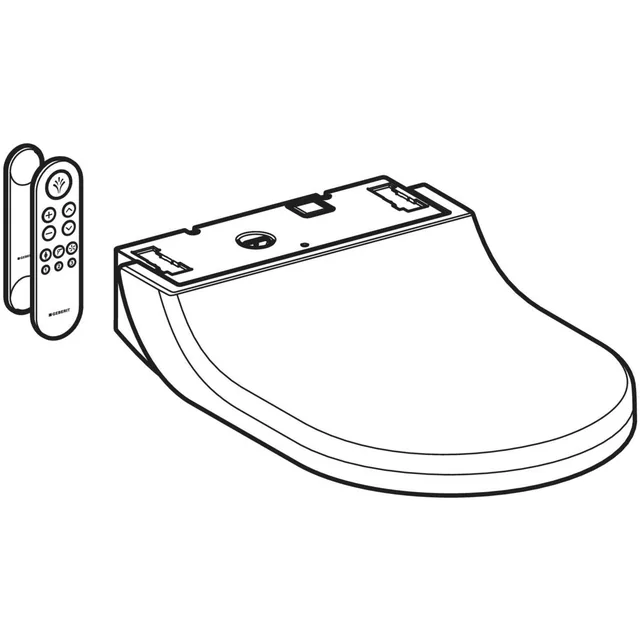 Geberit AquaClean Tuma Comfort (losse wc-zitting) – Maattekening (1)
