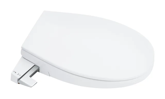 GROHE Bau Ceramic stroomloze bidetbril – Deksel open (2)