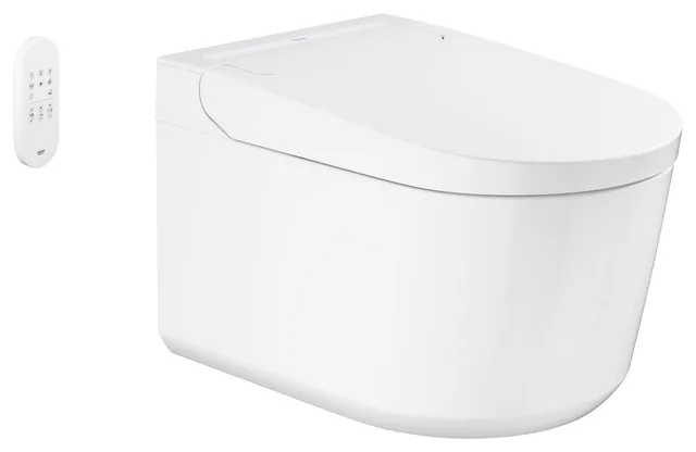 GROHE Sensia QuickFix douche-wc 36507SH0 (compleet wandhangend douchetoilet) – Deksel dicht (2)