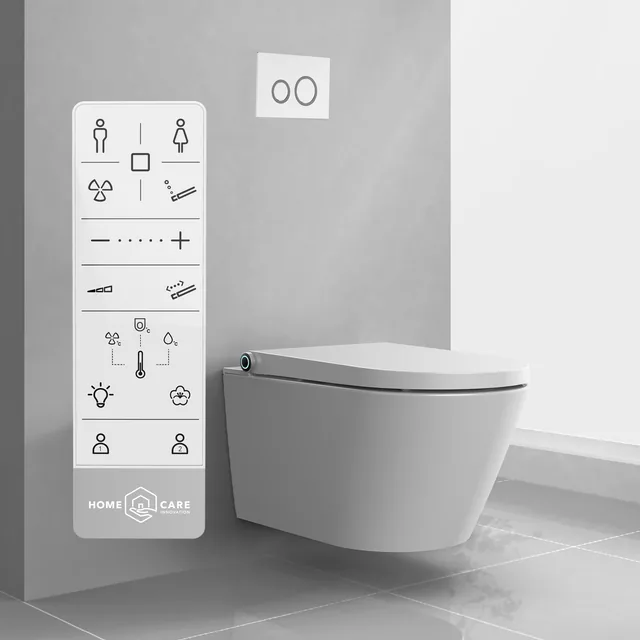 Homecare / HCI E410 Premium (compleet douchetoilet, wandhangend) – In de badkamer (2)