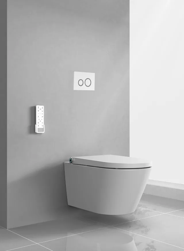 Homecare / HCI E410 Premium (compleet douchetoilet, wandhangend) – In de badkamer (1)