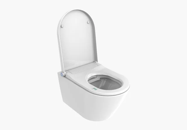 Homecare / HCI E410 Premium (compleet douchetoilet, wandhangend) – Deksel open (1)
