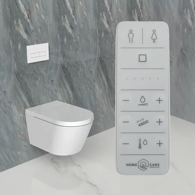 Homecare / HCI Comfort 991 (compleet douchetoilet, wandhangend) – In de badkamer