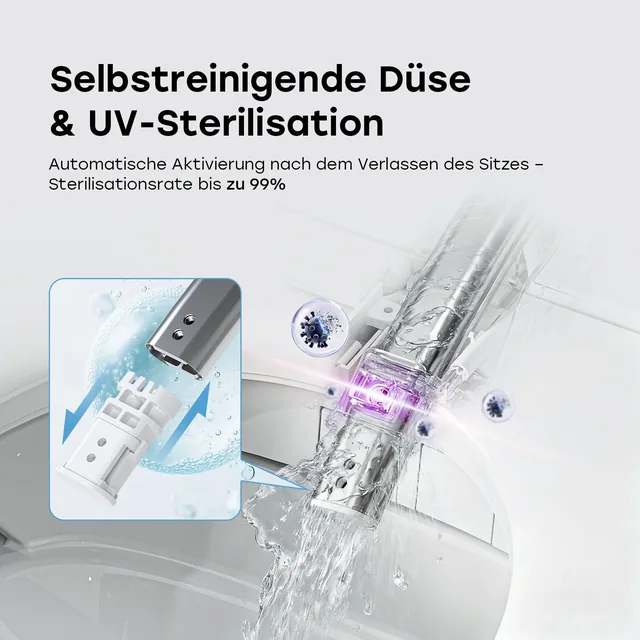 HOROW G06 Comfort Douche-WC (compleet douchetoilet, wandhangend) – Detail (2)