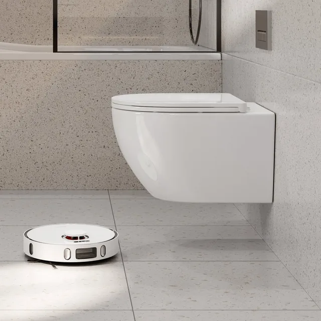HOROW UF12R taharet-wandtoilet met bidetfunctie (53 x 36 x 35 cm) – In de badkamer (4)