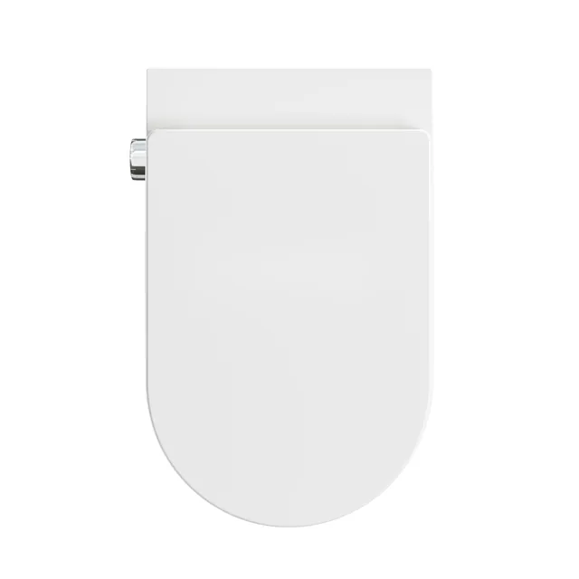 HOROW G07 (spoelrandloos douchetoilet, wandhangend) – Deksel dicht (4)