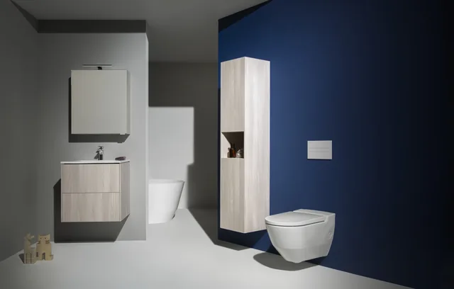 LAUFEN Cleanet Navia (compleet douchetoilet) – In de badkamer