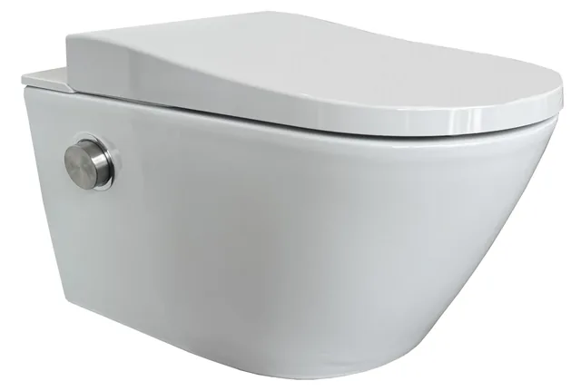 Popodusche PRO 3.0 ECO (compleet douchetoilet, wandhangend, wit)