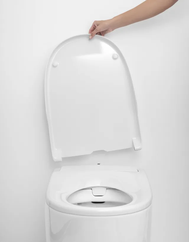 Roca In-Wash Insignia FS (staand douchetoilet) – Deksel open (2)