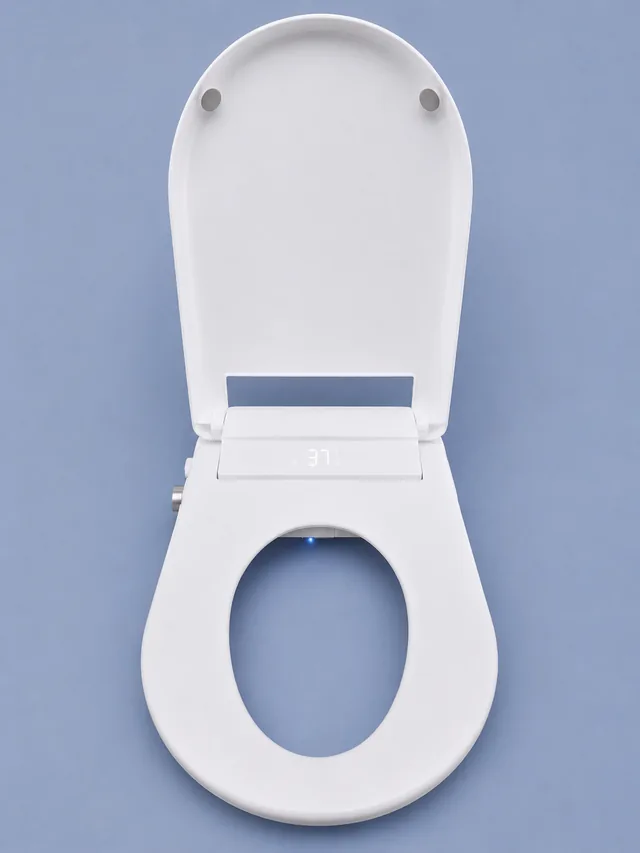 SlimmeWC Luxury Line Plus (douchewc-bril) – Deksel open