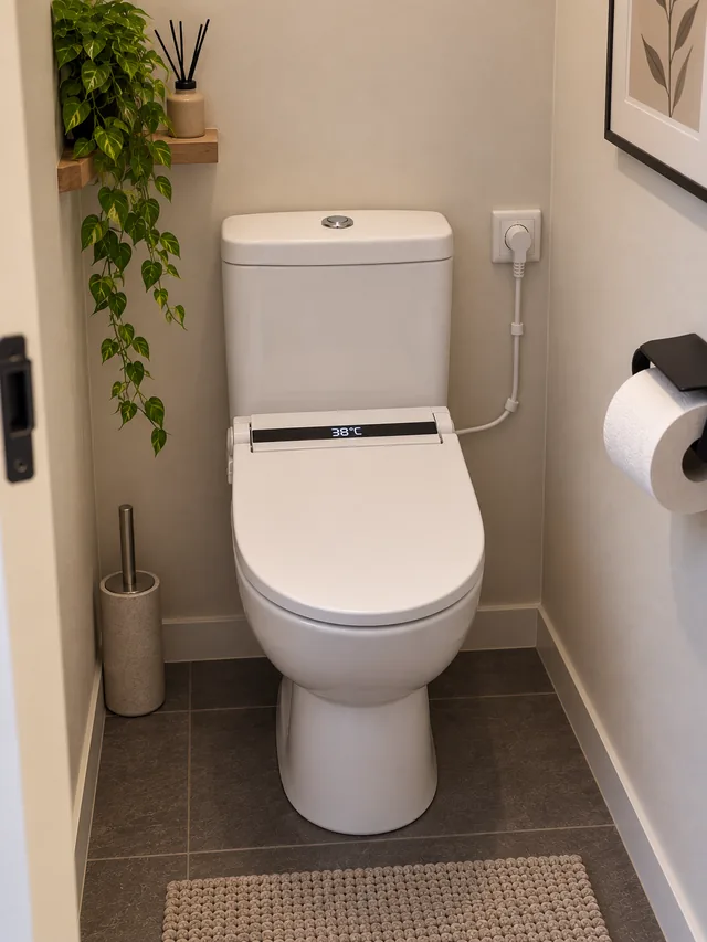 SlimmeWC Slimline Top (douchewc-bril) – In de badkamer (2)