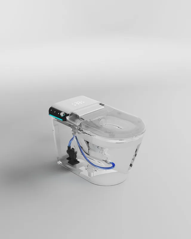 SlimmeWC Staand Toilet Topversie (compleet douchetoilet) – Deksel dicht (2)
