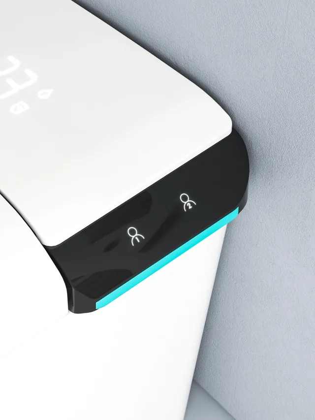 SlimmeWC Staand Toilet Topversie (compleet douchetoilet) – Deksel dicht (7)