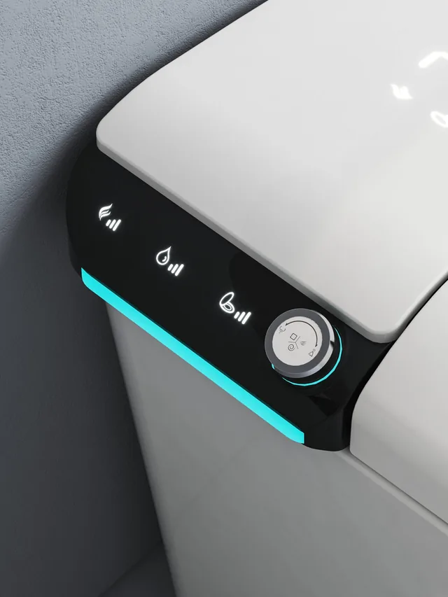 SlimmeWC Staand Toilet Topversie (compleet douchetoilet) – Deksel dicht (8)