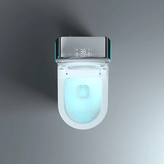 SlimmeWC Staand Toilet Topversie (compleet douchetoilet) – Deksel open (1)