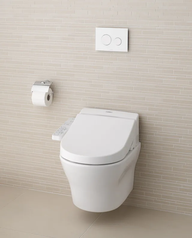 TOTO Washlet EK 2.0 combiset (TCF6632C3G + CW162YH) – In de badkamer (1)
