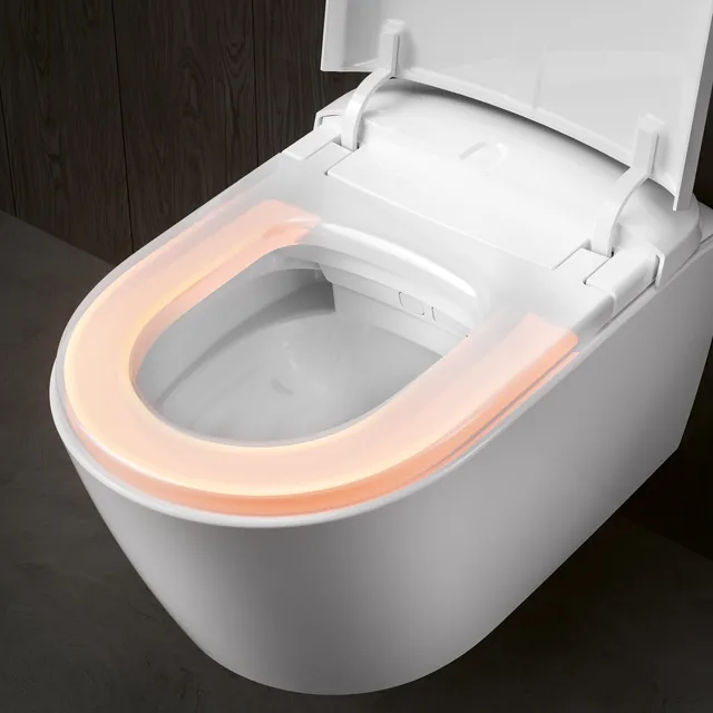 Villeroy & Boch ViClean Supreo Select (compleet douchetoilet) – In de badkamer, deksel open (2)