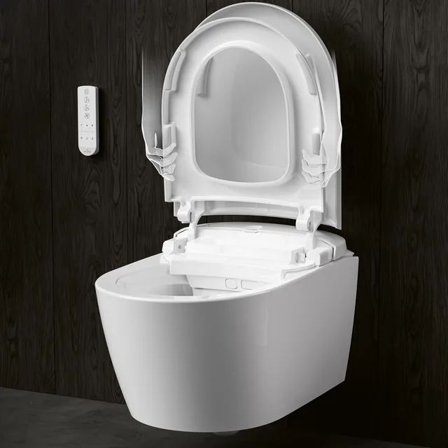 Villeroy & Boch ViClean Supreo (compleet douchetoilet) – Deksel open