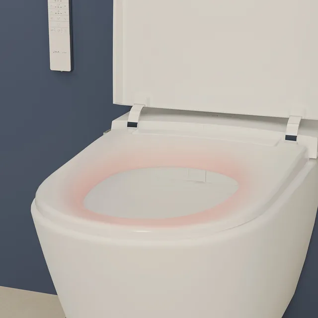 VitrA V-Care 3 Core (compleet douchetoilet) – Deksel open